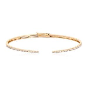 Whisper Bangle 14K (or 18k upon request) Yellow Gold Diamond Bracelet